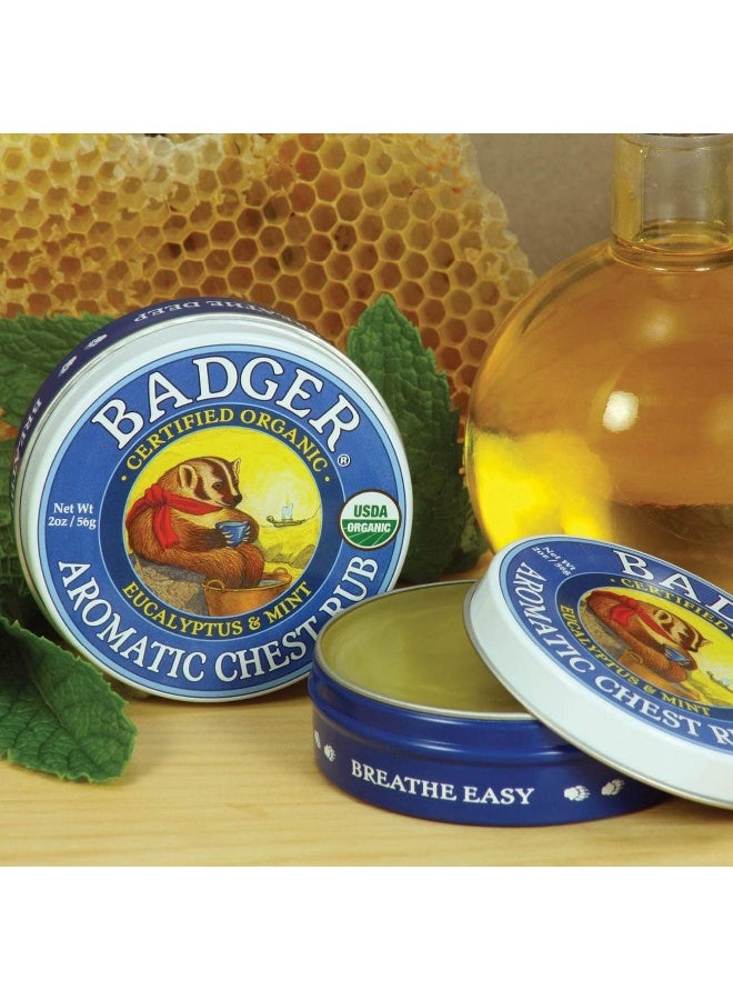 Badger Aromatic Chest Rub Eucalyptus Blend, 2 oz (56 g) - Image 4