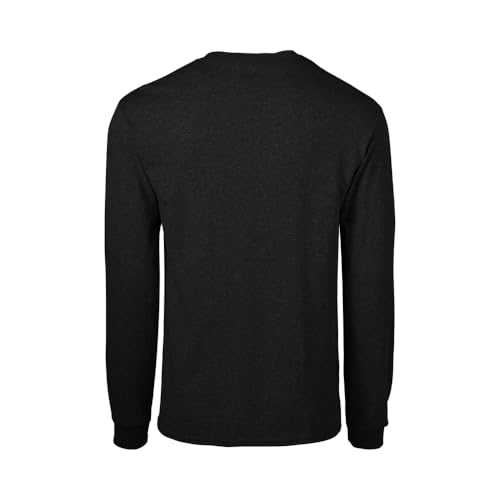 Soffe تي شيرت قطن بأكمام طويلة للرجال من سوفي، أسود، صغير - Image 3