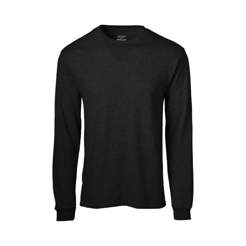 Soffe تي شيرت قطن بأكمام طويلة للرجال من سوفي، أسود، صغير - Image 1