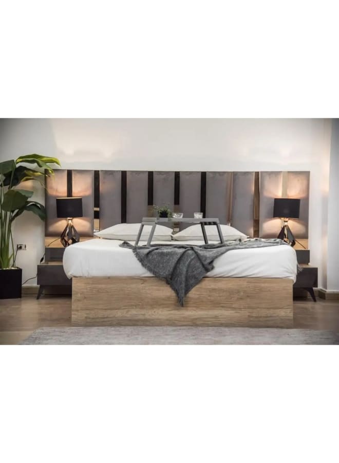 Joints Engineered Wood Bedroom Set Black  - Image 4