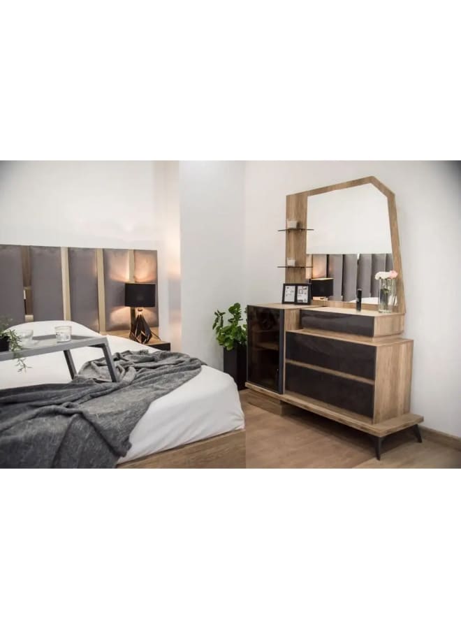 Joints Engineered Wood Bedroom Set Black  - Image 2