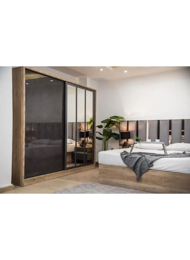 Joints Engineered Wood Bedroom Set Black  - Image 5