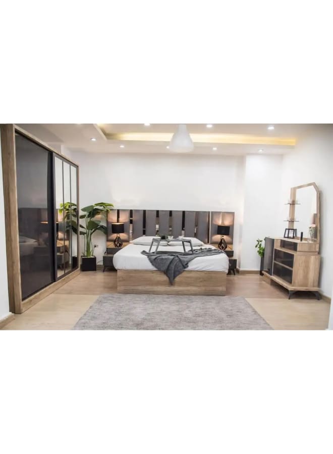 Joints Engineered Wood Bedroom Set Black  - Image 3