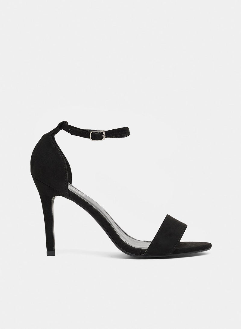 Suedette High-Heel Sandals