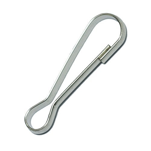INNETOC 100 Pcs - Metal Spring Hooks 1 1/2" 38mm Purse Pulis Snap Clip for Lanyard Zipper Pull Id Card (38mm, Nickel) - Image 1