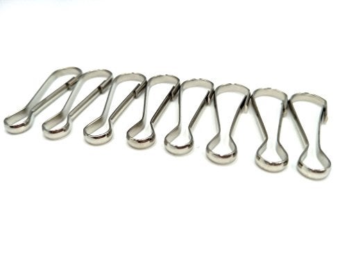 INNETOC 100 Pcs - Metal Spring Hooks 1 1/2" 38mm Purse Pulis Snap Clip for Lanyard Zipper Pull Id Card (38mm, Nickel) - Image 4