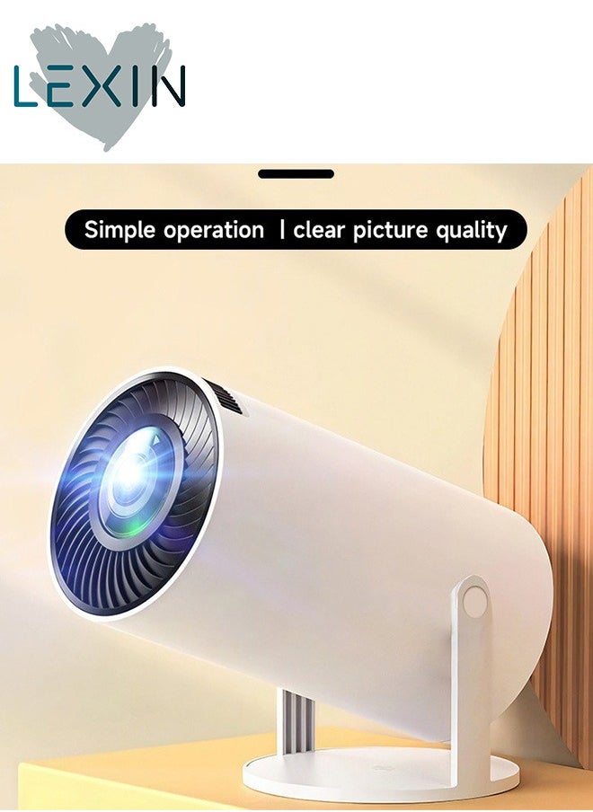 LEXIN HY300 Portable Projector Pocket 5G WIFI Android11.0 Support 130 Inches Home Theater Full HD 1080P for Indoor Outdoor Home Birthday Gift Compatible with TV Stick/HDMI/USB/PS5/iOS/PS4  - Image 1
