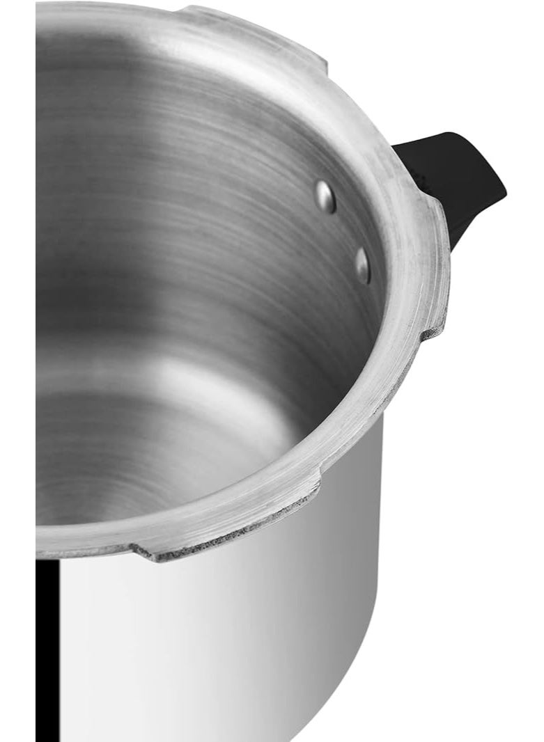 UCOOK Pentola DLX 10 L Tall Body Pressure Cooker (Model PC0307) – Virgin Aluminum, Outer Safety Lid, 5‑Year Warranty - Image 2