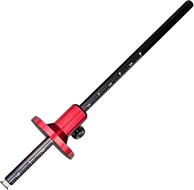 أداة النجارة للقياس 22 سم بشفرة معدنية بمقاييس مترية وإمبراطورية - Image 2