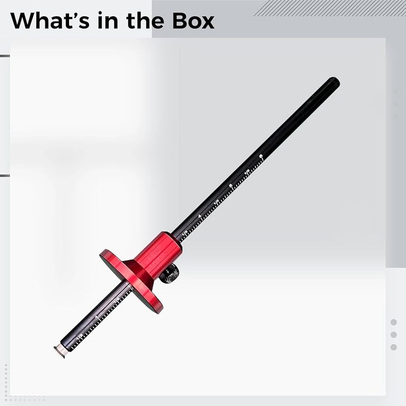 أداة النجارة للقياس 22 سم بشفرة معدنية بمقاييس مترية وإمبراطورية - Image 4