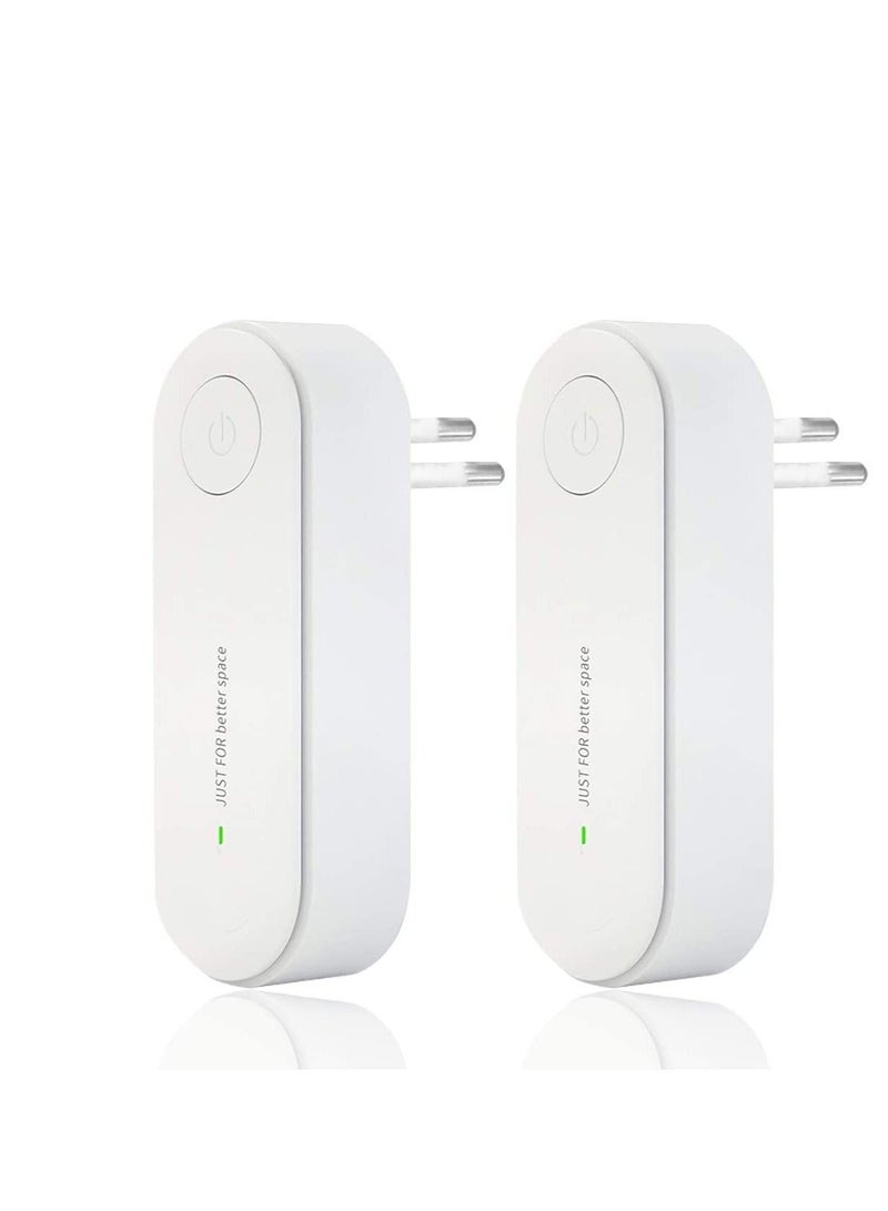 Excefore Mosquito Repellent, Electronic Ultrasonic Pest Repeller Plug in for Insects, Indoor Pest Control for Living Room, Garage, Office, Hotel (White, 2Pcs) - Image 1