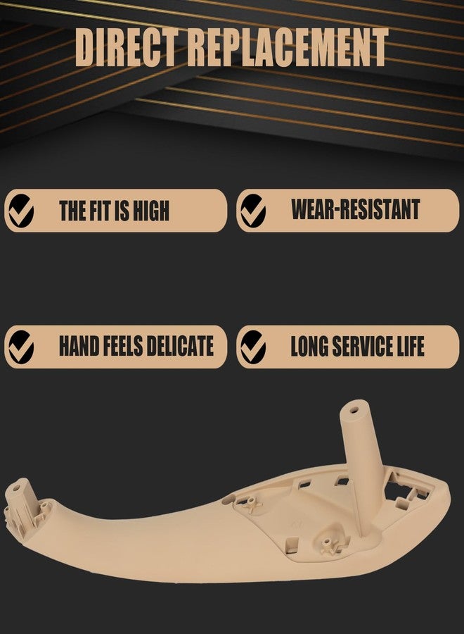 WEILEITE Front Interior Door Pull Handle Grab Armrest Compatible with 320i,328i,330i,340i,418i,420i,428i,430i,435i,440i & BMW 3 Series 4 Series Replace 51417279311(Beige,Right Passenger Side) - Image 3