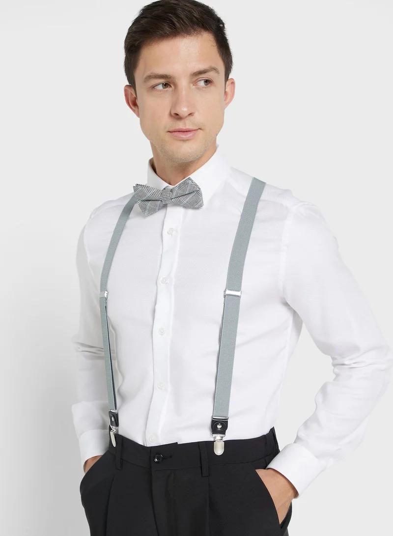 Robert Wood Bow Tie & Suspenders Set
