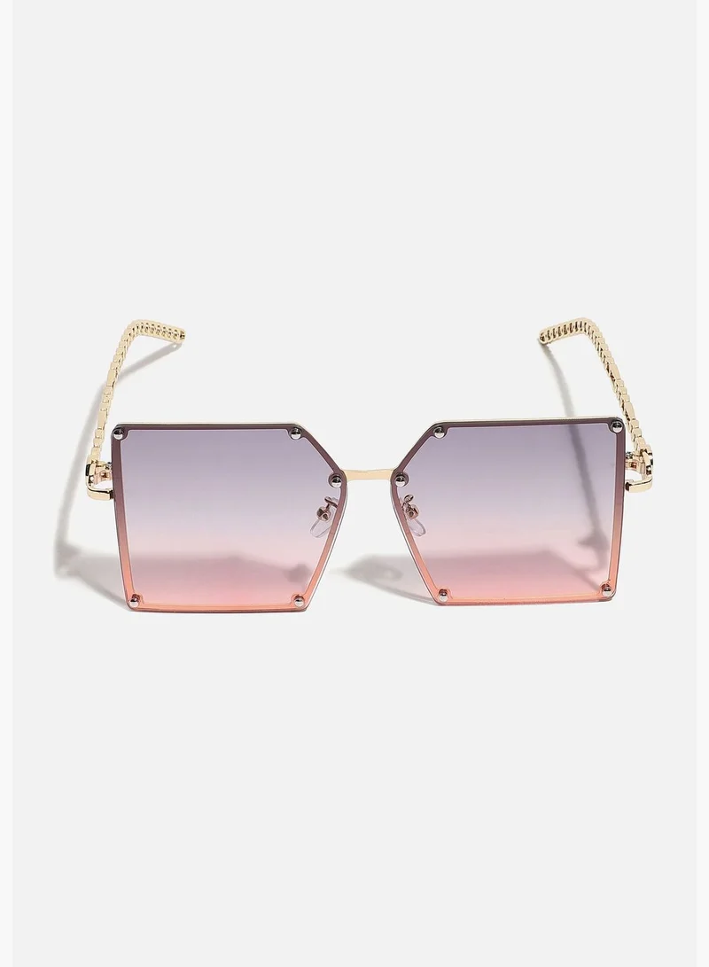 Haute Sauce Full Rim Rectangle Sunglass