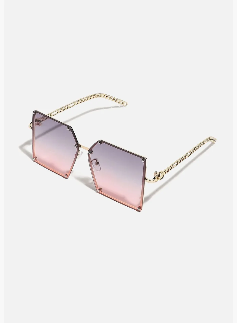 Haute Sauce Full Rim Rectangle Sunglass