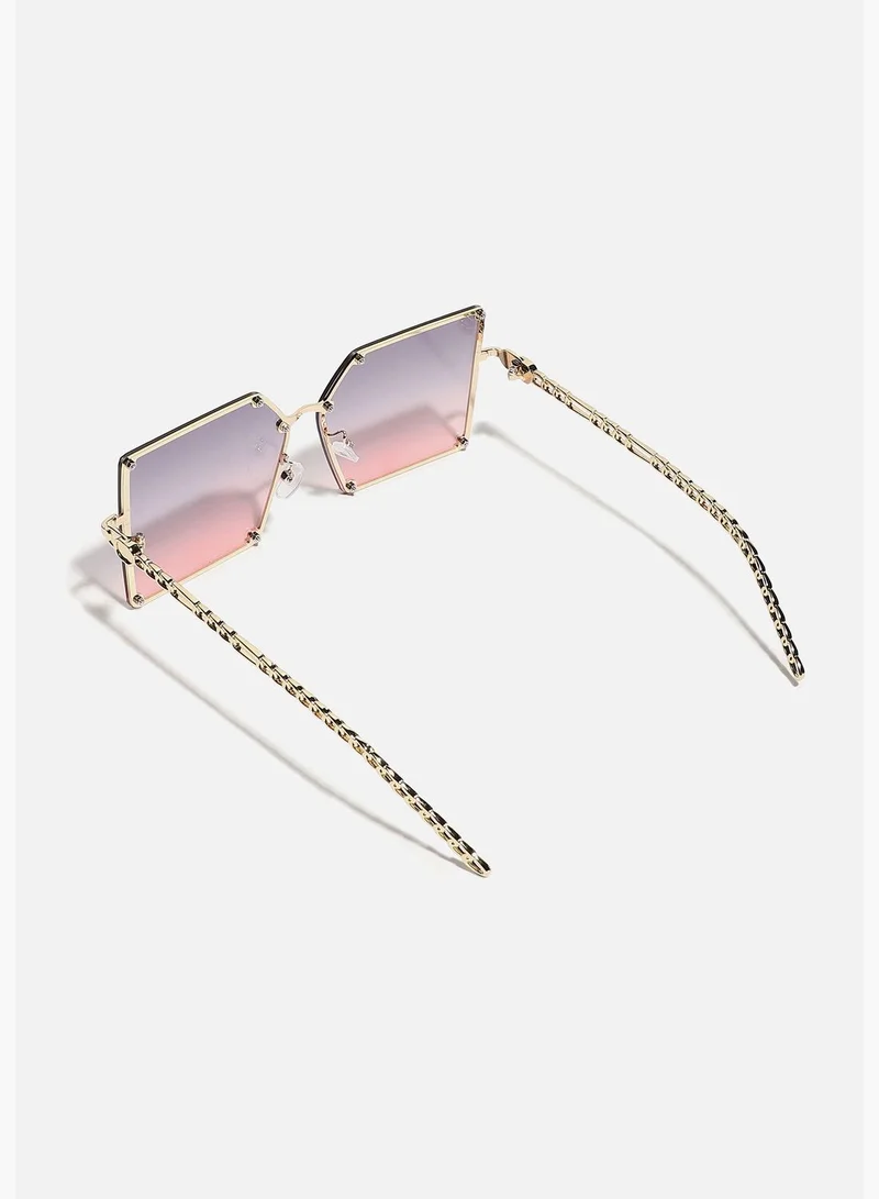 Haute Sauce Full Rim Rectangle Sunglass