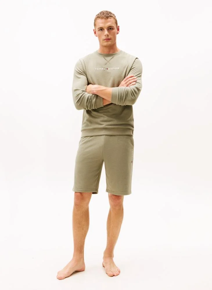 TOMMY HILFIGER  TH Original Logo Sweat Shorts for Men | Best Price UAE