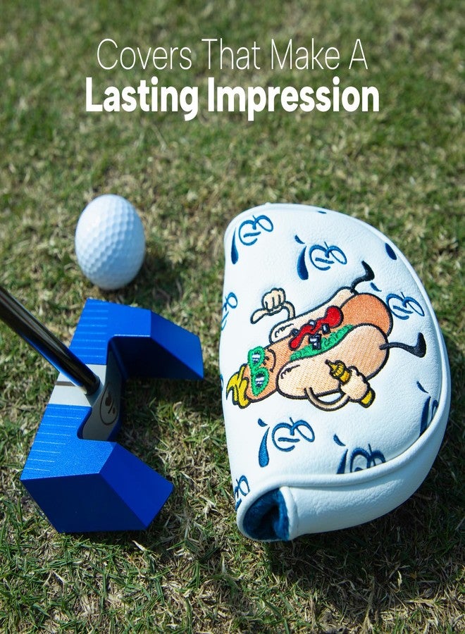 BAIRBRE Golf Putter Cover OZ1 Premium Embroidery Hot Dog Mallet Putter Headcover Leather Golf Club Covers with Magnetic Closure fit OZ1,MEZZ1,MEZZ1 MAX - Image 4