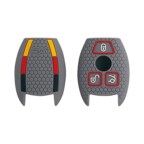 CARMATE Silicone Car Key Cover KC-54 Fit for ( Mercedes Benz- , C-Class, GL Series, M-Class, S-Class )-Grey - Image 3