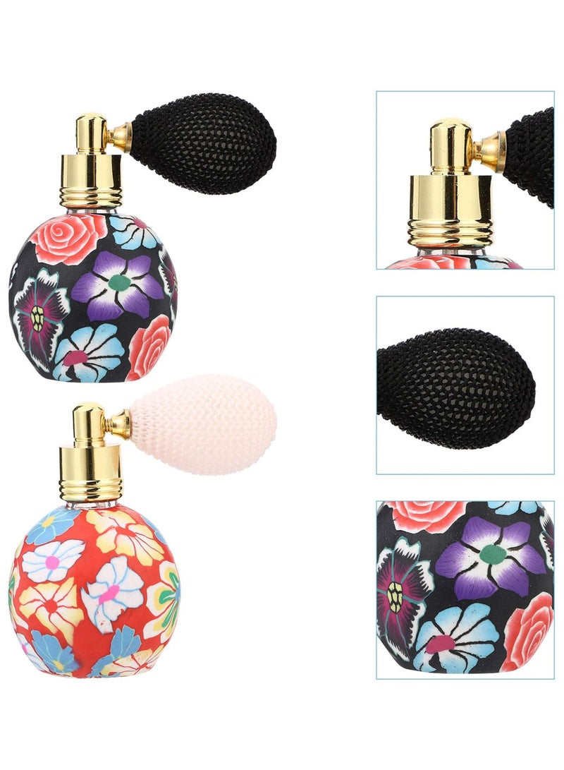 GGOOT 2pcs 12ml Bulb Perfume Bottle Airbag Perfume Fragrance Essential Oil Storage Bottle Perfume Sample Dispenser Vial for Women Ladies Random Color  - Image 4