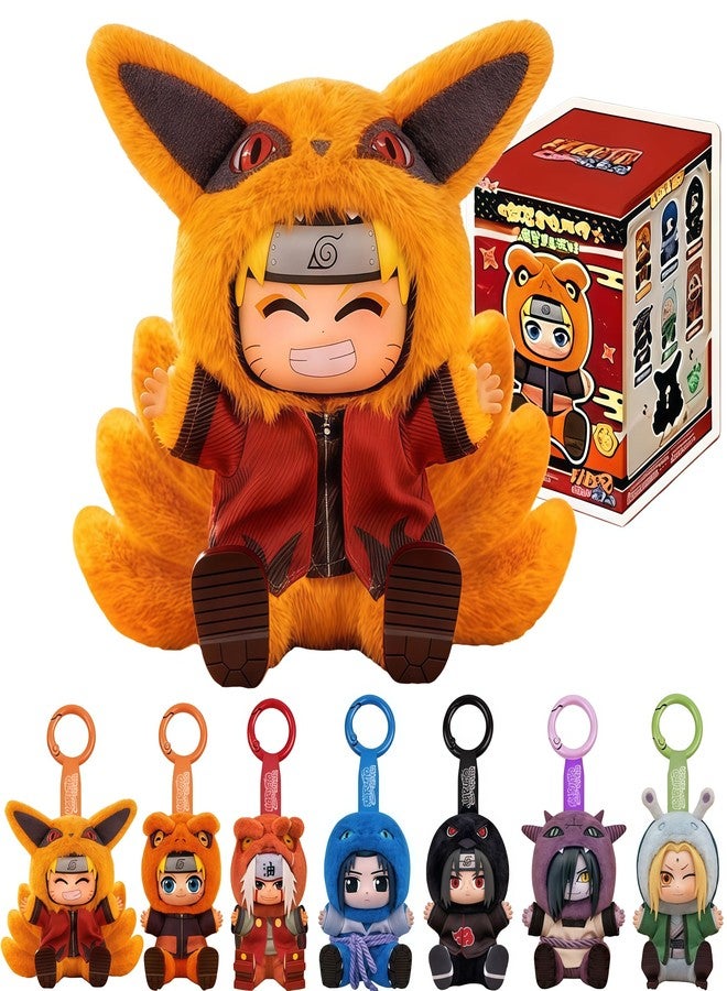 MINISO Naruto Shippuden × Cute Beasts Sitting Party Series Figure Blind Box, Collectible Ornament, Cartoon Theme, Multicolor - Image 1