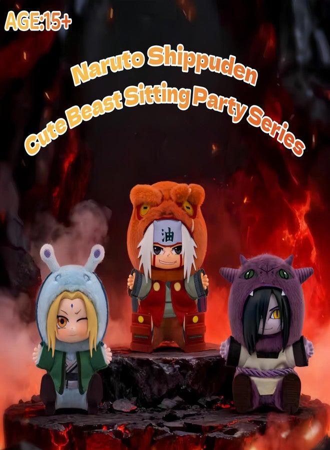 MINISO Naruto Shippuden × Cute Beasts Sitting Party Series Figure Blind Box, Collectible Ornament, Cartoon Theme, Multicolor - Image 2