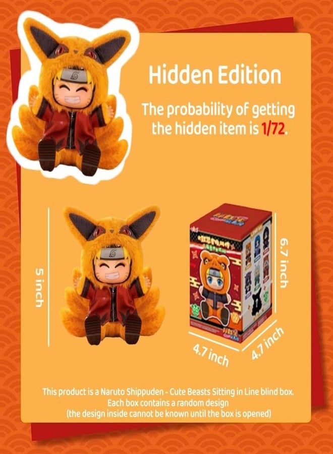 MINISO Naruto Shippuden × Cute Beasts Sitting Party Series Figure Blind Box, Collectible Ornament, Cartoon Theme, Multicolor - Image 4