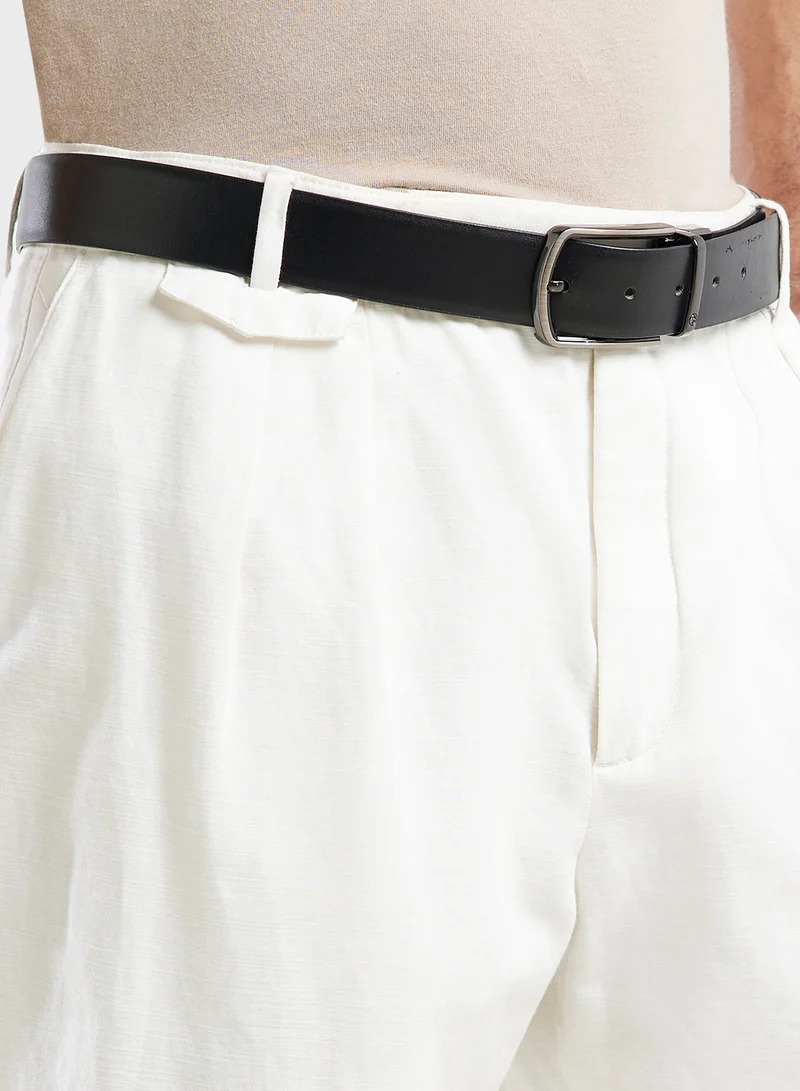 Robert Wood Genuine Leather 35Mm Reversible And Resizable Formal Belt
