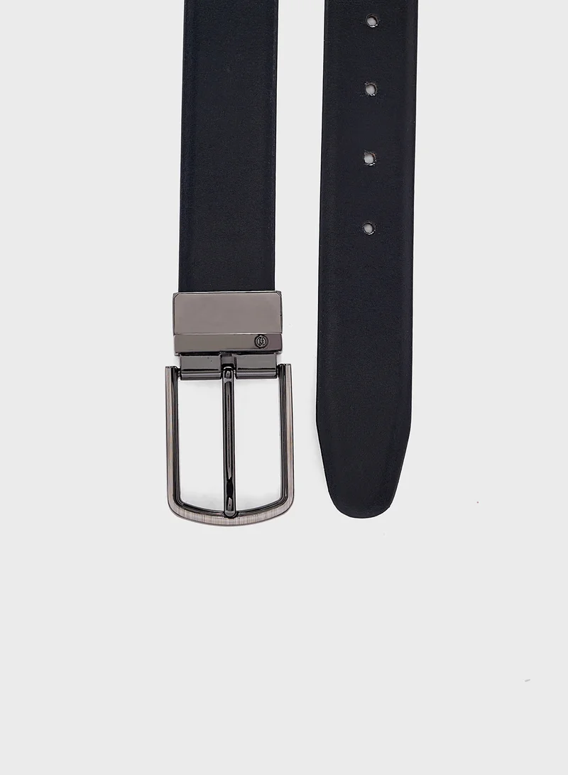Robert Wood Genuine Leather 35Mm Reversible And Resizable Formal Belt