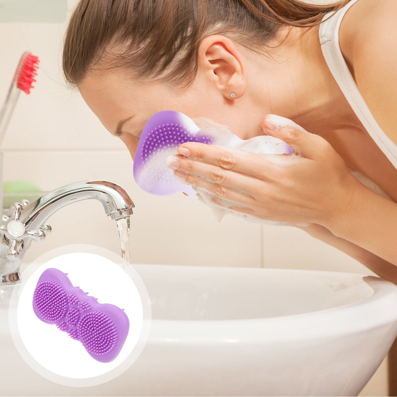 1Pc Silicone Bath Brush Body Cleaning Brush Hair Scrubber Bath Supply - Image 1