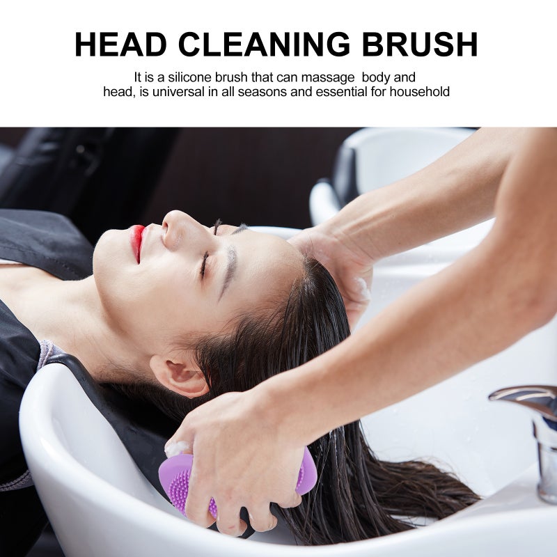 1Pc Silicone Bath Brush Body Cleaning Brush Hair Scrubber Bath Supply - Image 5