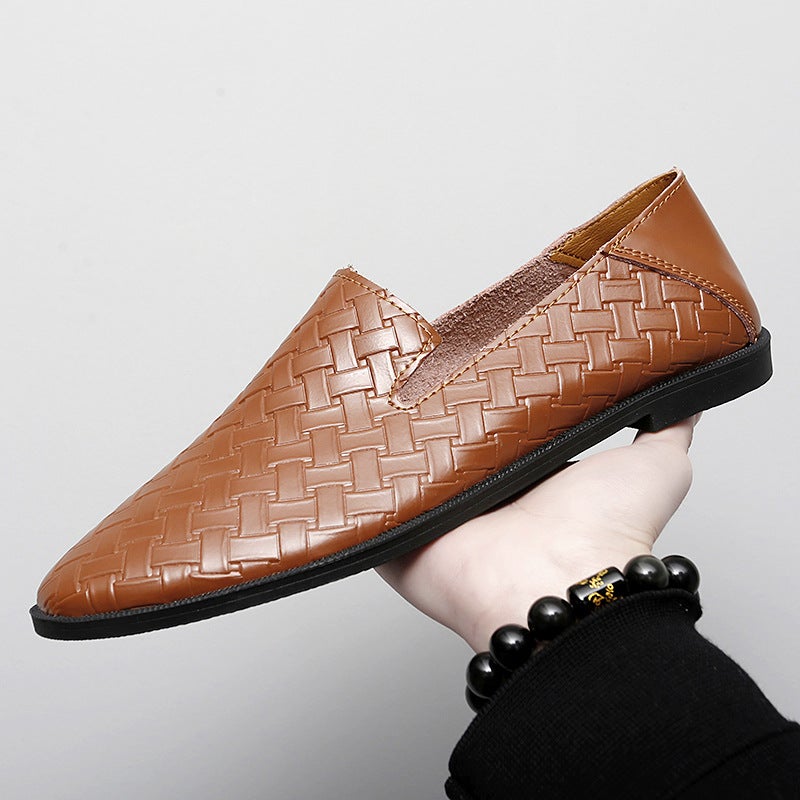 Fashionable Men'S Leather Shoes, Men'S Shoes, Soft-Soled Loafers, Genuine Leather Casual Shoes For Men And Women, Large Size Loafers - Image 4