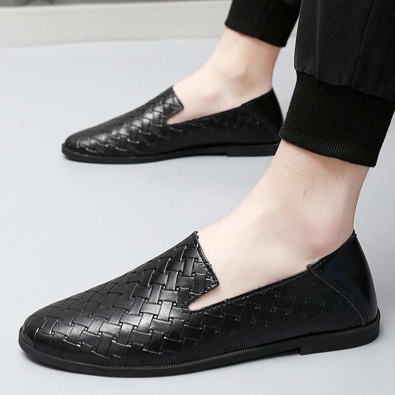 Fashionable Men'S Leather Shoes, Men'S Shoes, Soft-Soled Loafers, Genuine Leather Casual Shoes For Men And Women, Large Size Loafers - Image 5