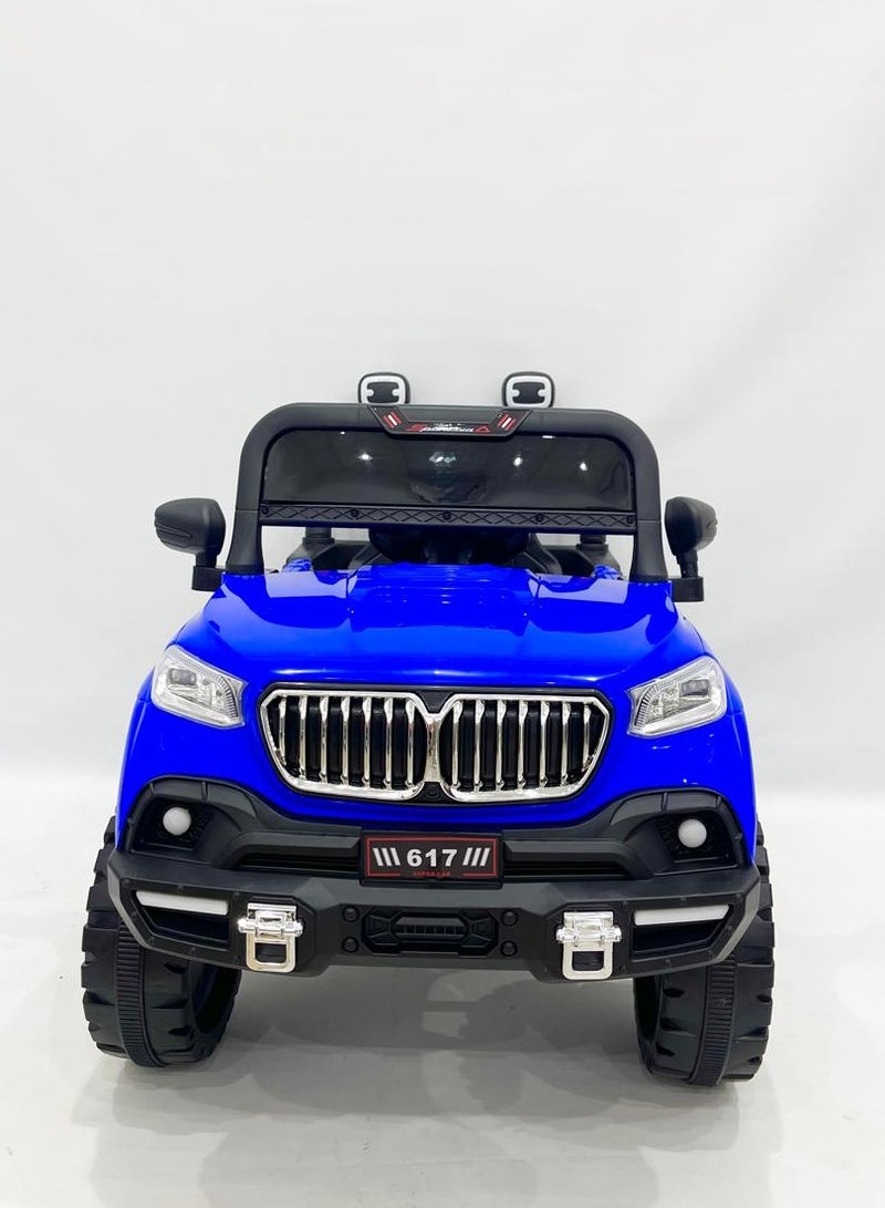 ضحكة  سيارة جيب كهربائية للأطفال مع جهاز تحكم عن بُعد من DEHKAH – مقعدين، بطارية 6 فولت، أضواء LED، موسيقى، وتحكم أبوي – للأعمار من 2 إلى 7 سنوات - Image 2