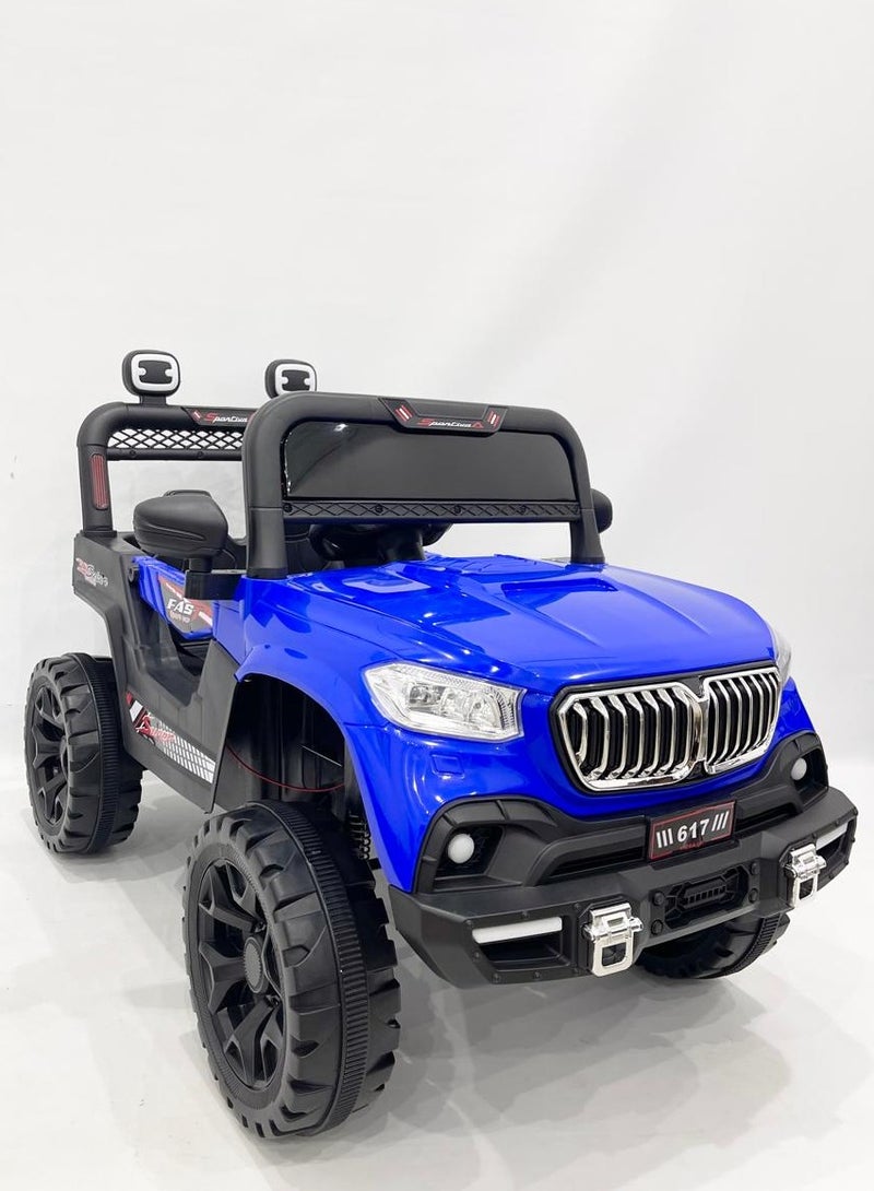 ضحكة  سيارة جيب كهربائية للأطفال مع جهاز تحكم عن بُعد من DEHKAH – مقعدين، بطارية 6 فولت، أضواء LED، موسيقى، وتحكم أبوي – للأعمار من 2 إلى 7 سنوات - Image 4