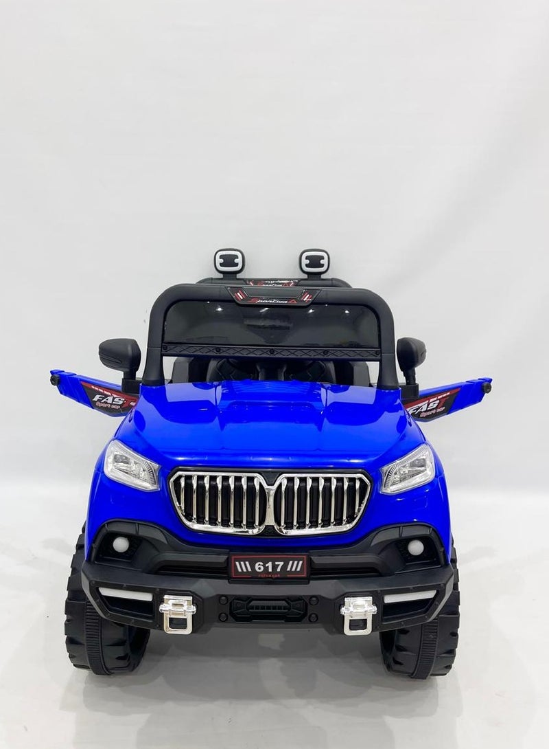 ضحكة  سيارة جيب كهربائية للأطفال مع جهاز تحكم عن بُعد من DEHKAH – مقعدين، بطارية 6 فولت، أضواء LED، موسيقى، وتحكم أبوي – للأعمار من 2 إلى 7 سنوات - Image 5