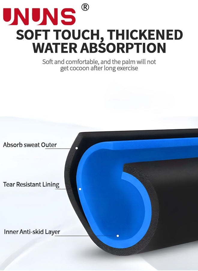 UNUNS Ab Slings Straps,Door Pull Up Bar,Rip-Resistant Heavy Duty Straps For Pull-up Bars,Abdominal Training Workout Equipment,Fitness Horizontal Bar,63-100CM Adjustable Width Workout Bars,Support 220 Ibs  - Image 4