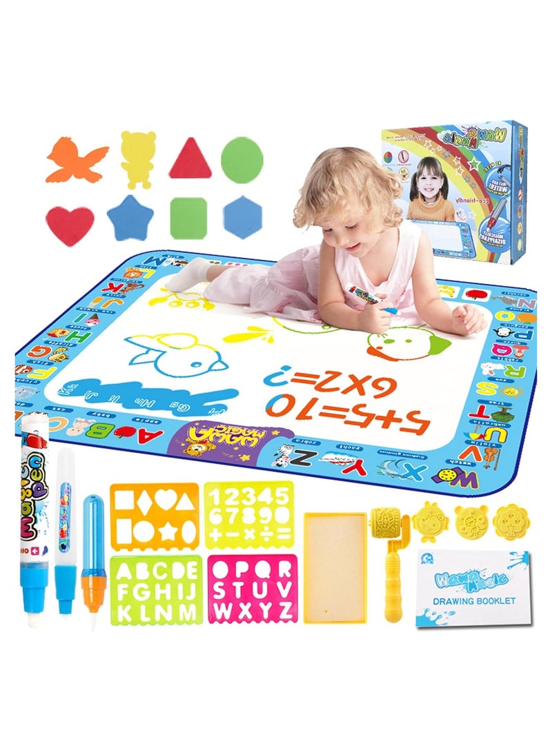 عام **سجادة رسم سحرية بالماء للأطفال - رسم وتصميم بالألوان المائية للتلوين.** - Image 1