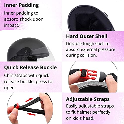 Western Era Half Helmet with Clear Visor for Men & Women ||Safety & Comfort|| Stylish Enhanced Design || (Large, Grey Glossy) - Image 4