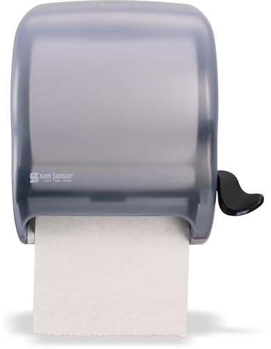 San Jamar Classic Element Paper Towel Dispenser Fits All Core Sizes with Lever for Bathroom, Kitchens, and Restaurants, Plastic, 8.5 x 12.5 x 12.75 Inches, Arctic Blue - Image 4