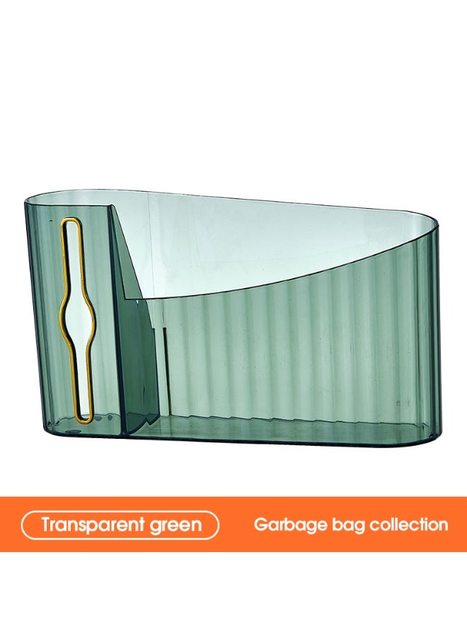 Noon East Tissue Box Cover Premium Hotel Series Clear PP Wall Mounted Facial Tissues Dispenser, Horizontal & Vertical for Bathroom, 23 x 6 x 13.3, Transparent Green - Image 2