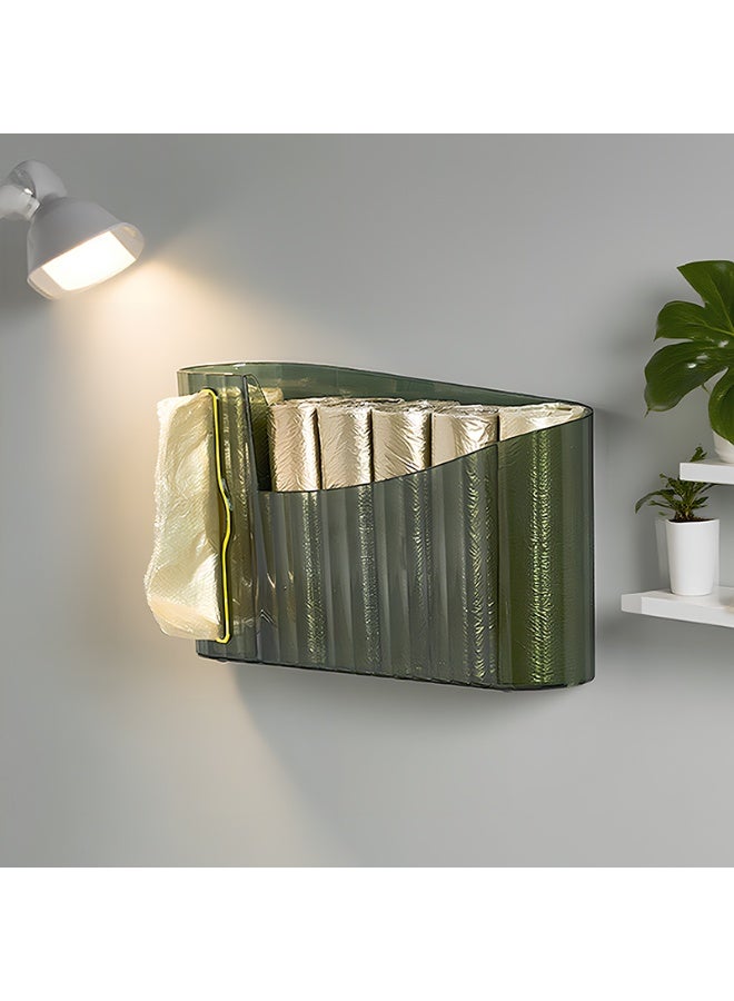 Noon East Tissue Box Cover Premium Hotel Series Clear PP Wall Mounted Facial Tissues Dispenser, Horizontal & Vertical for Bathroom, 23 x 6 x 13.3, Transparent Green - Image 1