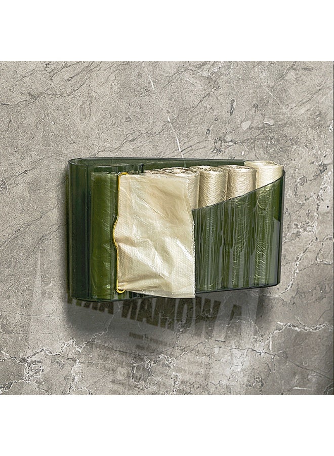 Noon East Tissue Box Cover Premium Hotel Series Clear PP Wall Mounted Facial Tissues Dispenser, Horizontal & Vertical for Bathroom, 23 x 6 x 13.3, Transparent Green - Image 3