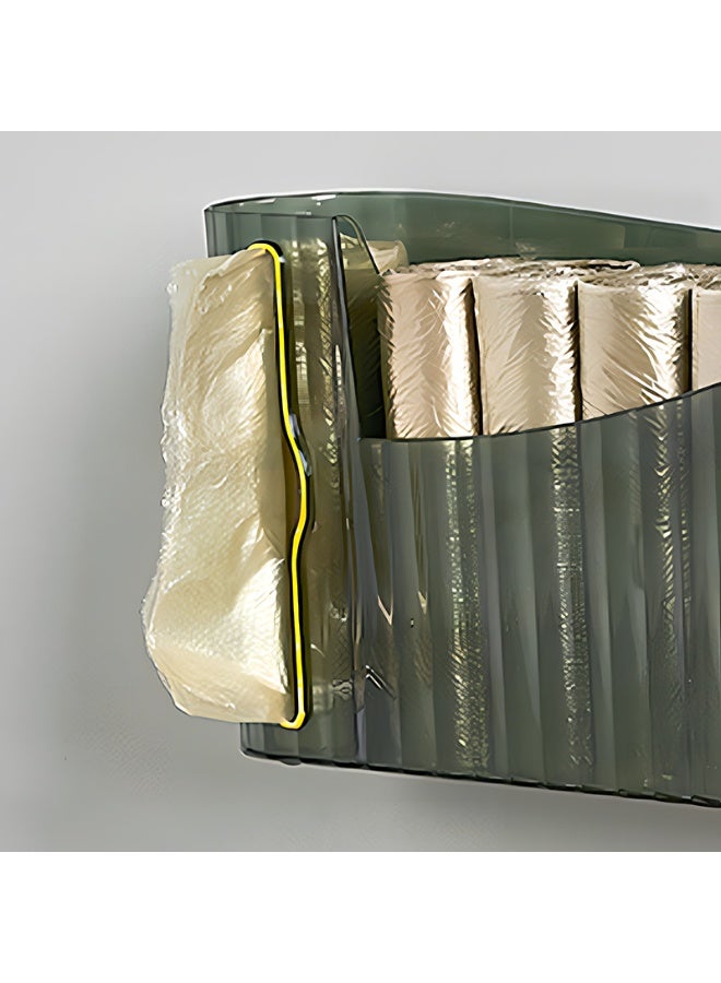 Noon East Tissue Box Cover Premium Hotel Series Clear PP Wall Mounted Facial Tissues Dispenser, Horizontal & Vertical for Bathroom, 23 x 6 x 13.3, Transparent Green - Image 4