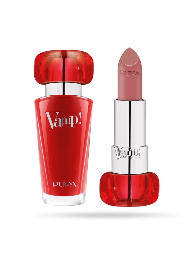 PUPA Milano Vamp Extreme Colour Lipstick With Plumping Treatmentfor Fuller Defined Lipsadds Incredible Deep Color To Lipssoft Texture Adheres Perfectly205 Iconic Nude0.123 Oz - Image 1
