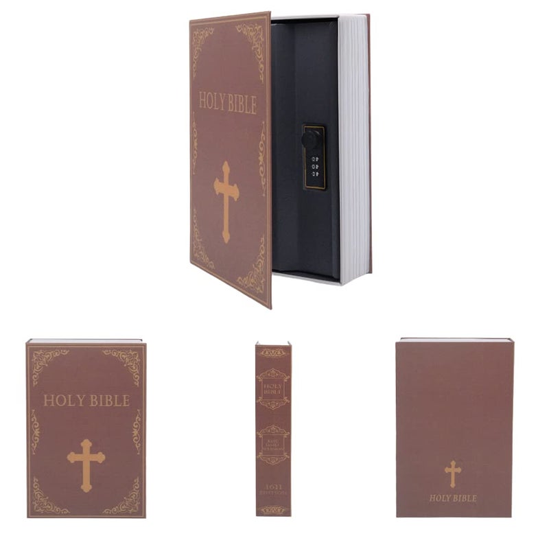 PACOLO Diversion Book Safe Storage Box (9.5""?6""?2.2"") - Secret Safe Can With Security Combination Lock - Image 3