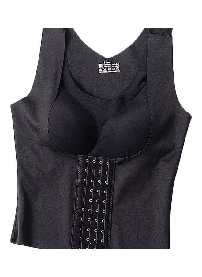 NIBEMINENT - Gather Adjust Hump Invisible Body Shaper Black - Image 1