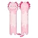 Mewaii Long Axolotl Plush 5 Sizes 120 Extra Filling Giant Plushness Kids Body Pillow Kawaii Cute Pink Axolotl Stuffed Animals Plushies Big Long Body Pillow Cat Plush Gift for Girls 20 - Image 2