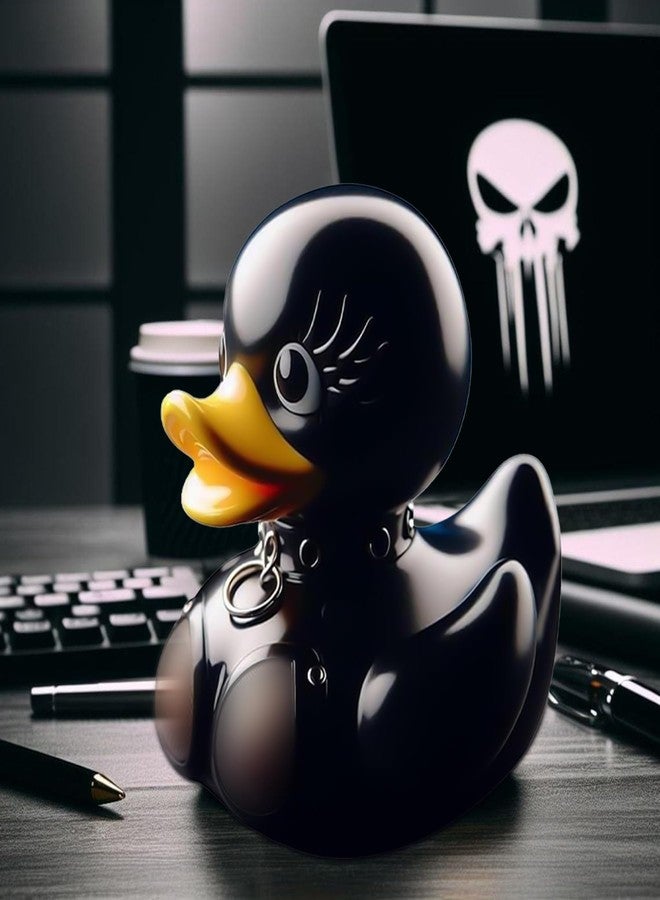 donciety Valentines Day Gifts forUnique Resin Duck, Gothic Duck Satanic Ducks, Gothic Cyberpunk Resin Punk Ducks, Goth Girl Ducks, Satanic Gifts Home Decor Anniversary for Women Men (Dancing Duck) - Image 4