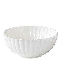 Easy Life Elegant Round Shaped Easy Cleaning Porcelain Salad Bowl White 26 cm R2911 